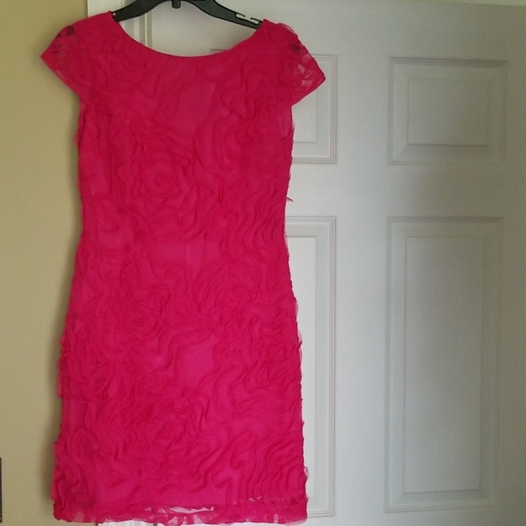 Hot Pink short party dress - Picture 4 of 4